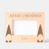 Vrolijk kerstfeest met twee kabouters gegraveerde lijstjes (Voorkant)