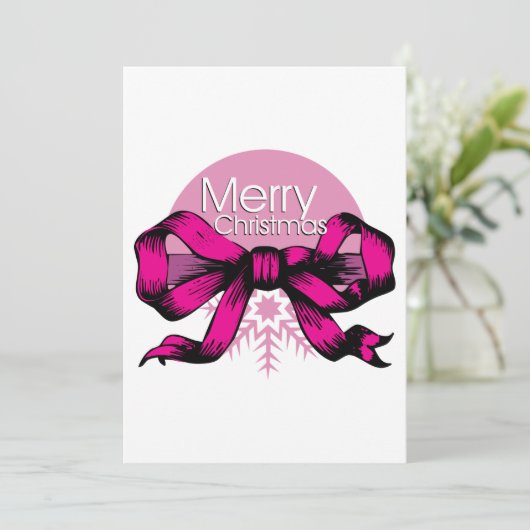 Vrolijk kerstfeest met uitnodigingen (Staand voorkant)