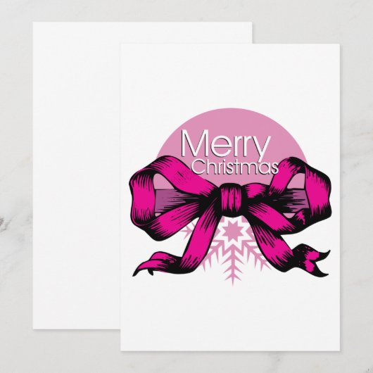 Vrolijk kerstfeest met uitnodigingen (Voorkant / Achterkant)