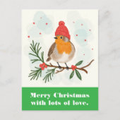 Vrolijk kerstfeest met veel liefde. briefkaart (Voorkant)