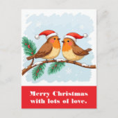 Vrolijk kerstfeest met veel liefde. briefkaart (Voorkant)