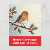 Vrolijk kerstfeest met veel liefde. briefkaart (Voorkant)