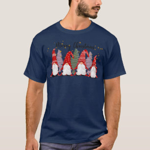 Vrolijk kerstfeest met vier kutnomes t-shirt