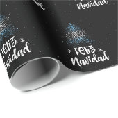 Vrolijk kerstfeest met vlag Argentinië Cadeaupapier (Rol Hoek)