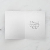 Vrolijk kerstfeest met vuurtoren van Sanibel Islan Feestdagen Kaart (Binnen)