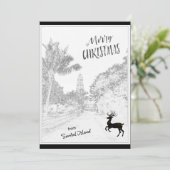 Vrolijk kerstfeest met vuurtoren van Sanibel Islan Feestdagenkaart (Staand voorkant)