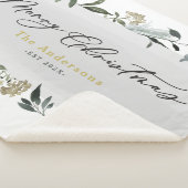 Vrolijk kerstfeest met waterverf sherpa deken (3/4)