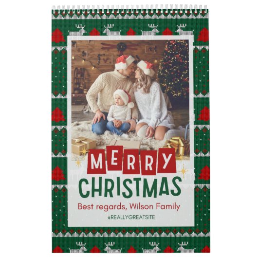 Vrolijk kerstfeest met Wilson's familiekalender Kalender (Hoes)