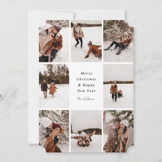 Vrolijk kerstfeest met Wilson's Family Holiday Kaa Feestdagenkaart (Voorkant)