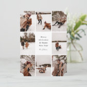 Vrolijk kerstfeest met Wilson's Family Holiday Kaa Feestdagenkaart (Staand voorkant)