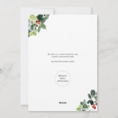 Vrolijk kerstfeest met zakelijke Kaart met Logo (Achterkant)