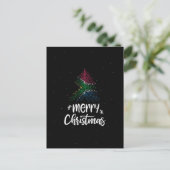 Vrolijk kerstfeest met Zuid-Afrikaanse vlag Feestdagenkaart (Staand voorkant)