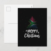 Vrolijk kerstfeest met Zuid-Afrikaanse vlag Feestdagenkaart (Voorkant / Achterkant)