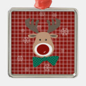 Vrolijk kerstfeest! metalen ornament (Voorkant)