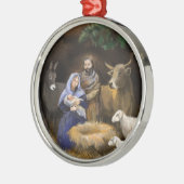 Vrolijk kerstfeest metalen ornament (Links)