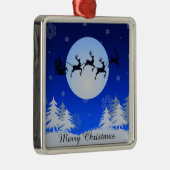 Vrolijk kerstfeest metalen ornament (Rechts)