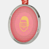 Vrolijk kerstfeest metalen ornament (Links)