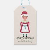 Vrolijk kerstfeest mevrouw Sinterklaas grillige va Cadeaulabel (Voorkant)