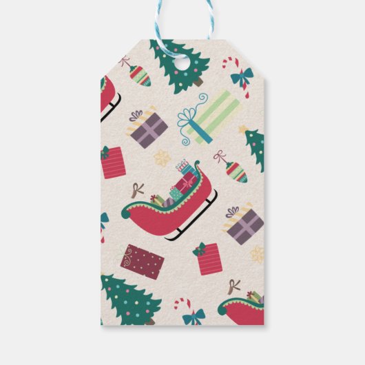 Vrolijk kerstfeest mevrouw Sinterklaas grillige va Cadeaulabel (Achterkant)