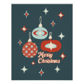 Vrolijk kerstfeest midden-eeuwse moderne tijd perfect poster (Voorkant)