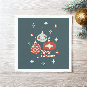 Vrolijk kerstfeest midden-eeuwse moderne tijd servet