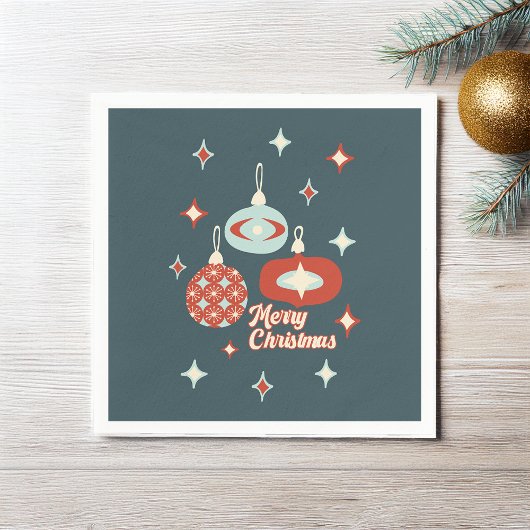 Vrolijk kerstfeest midden-eeuwse moderne tijd servet