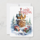 Vrolijk Kerstfeest Mijn Ginger House Design Feestdagenkaart (Voorkant)