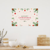 Vrolijk kerstfeest - Mijn idee voor Kerstmis Poster (Keuken)
