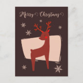 Vrolijk kerstfeest mijn kleine hert feestdagenkaart (Voorkant)