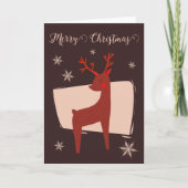Vrolijk kerstfeest mijn kleine hert kaart (Voorkant)