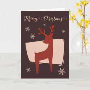 Vrolijk kerstfeest mijn kleine hert kaart
