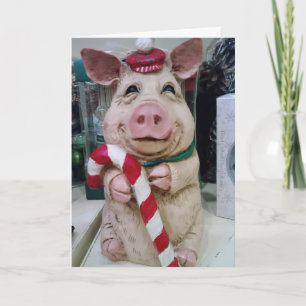 VROLIJK KERSTFEEST MIJN KLEINE VARKENTJE FEESTDAGEN KAART