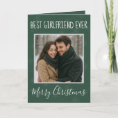 Vrolijk kerstfeest, mijn liefde groen feestdagen kaart (Voorkant)