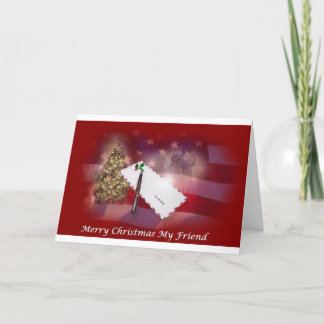 Vrolijk kerstfeest, mijn vriend feestdagen kaart