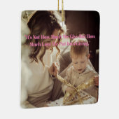 Vrolijk kerstfeest Mijn zoon Keramisch Ornament (Rechts)