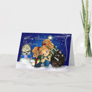 Vrolijk Kerstfeest Militaire Daddy Feestdagen Kaart