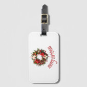 Vrolijk Kerstfeest, Mini Klembord Bagagelabel (Voorkant (verticaal))