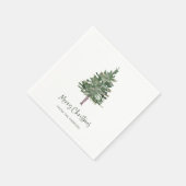 Vrolijk kerstfeest | Minimale eenvoudige pine Servet (Hoek)