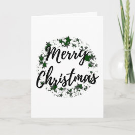 Vrolijk kerstfeest, minimalistisch, eenvoudig mode kaart