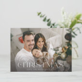 Vrolijk Kerstfeest Minimalistische H Foto (Staand voorkant)