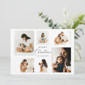 vrolijk kerstfeest | Minimalistische moderne multi Feestdagenkaart (Staand voorkant)