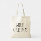vrolijk kerstfeest | Minimalistische Schattigee va Tote Bag (Achterkant)