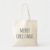 vrolijk kerstfeest | Minimalistische Schattigee va Tote Bag (Voorkant)