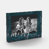 Vrolijk kerstfeest Modern Aangepaste feestdag Fotoblokken (Links)