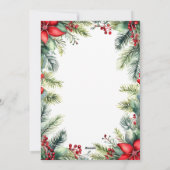 Vrolijk Kerstfeest Modern Business Logo Feestdagenkaart (Achterkant)