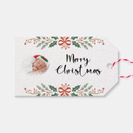 Vrolijk kerstfeest Modern Cadeaulabel