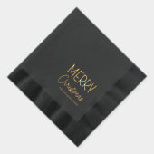 Vrolijk kerstfeest Modern Casual leuk script Folie Servetten (Rechts)