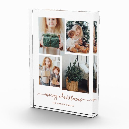 vrolijk kerstfeest | Modern Collage Vier Fotoblok (Rechts)