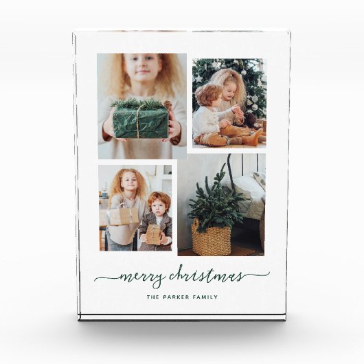 vrolijk kerstfeest | Modern Collage Vier Fotoblok (Voorkant)