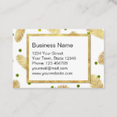 Vrolijk kerstfeest Modern Gold Glitter Kortingskaartje (Achterkant)